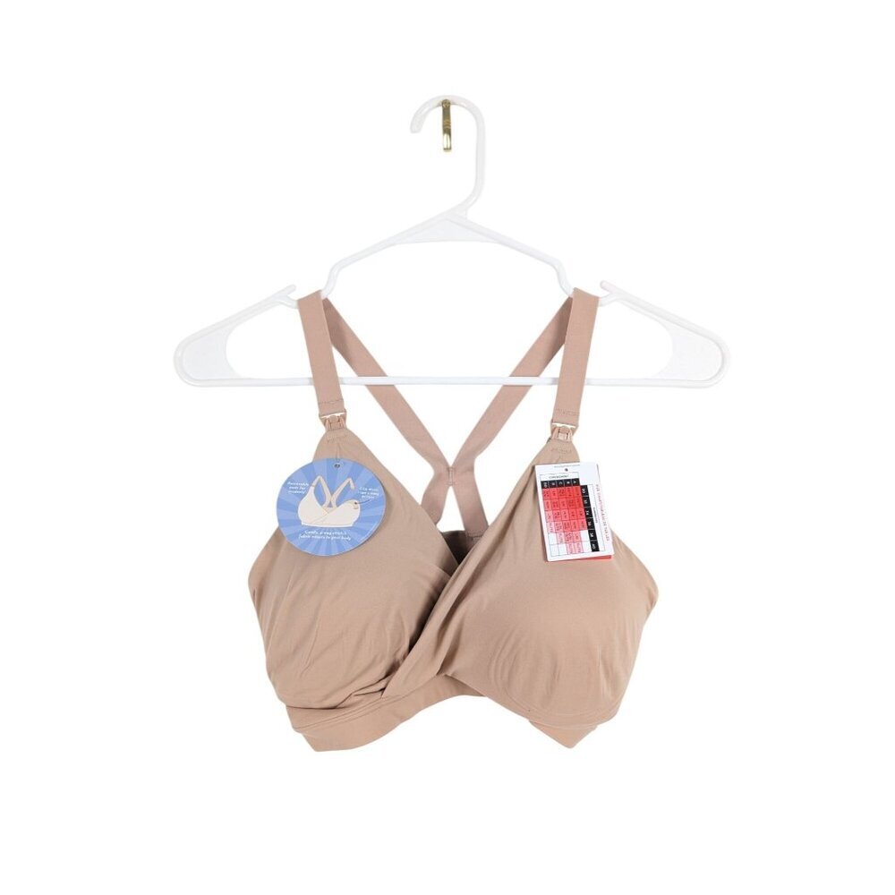 Seamless Nude Maternity/Nursing Bra with Adjustable Straps